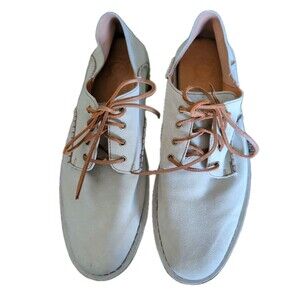 Men's Born Wayz Pale Green Suede Leather Lace Up Casual Shoes Size 13 EU 47.5